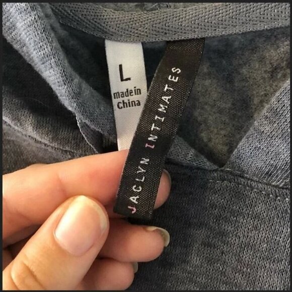 NWOT Jaclyn Intimates Multicoloured Tie Dye Pullover Hoodie L - Picture 3 of 12